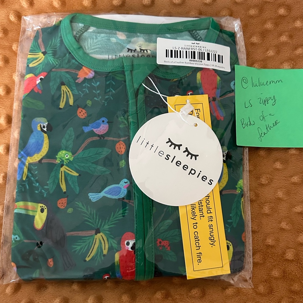 Little Sleepies Birds of a Feather LIMITED EDITION Zippy